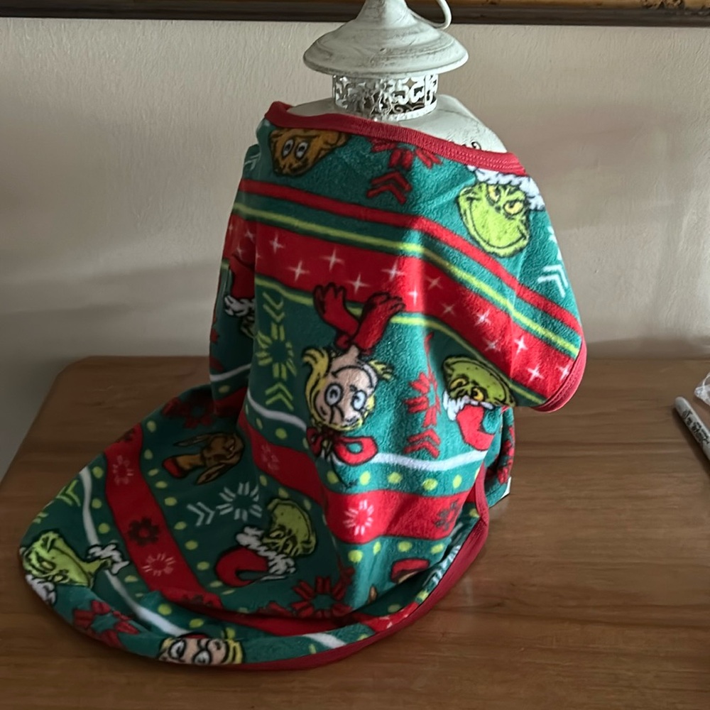 Grinch dog coat